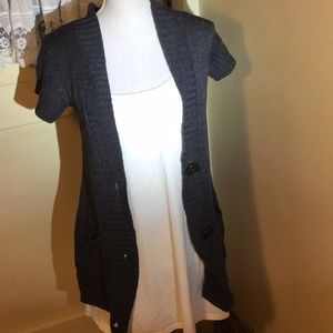 🍎Vintage Charcoal Grey Sweater with Pockets by Wet Seal